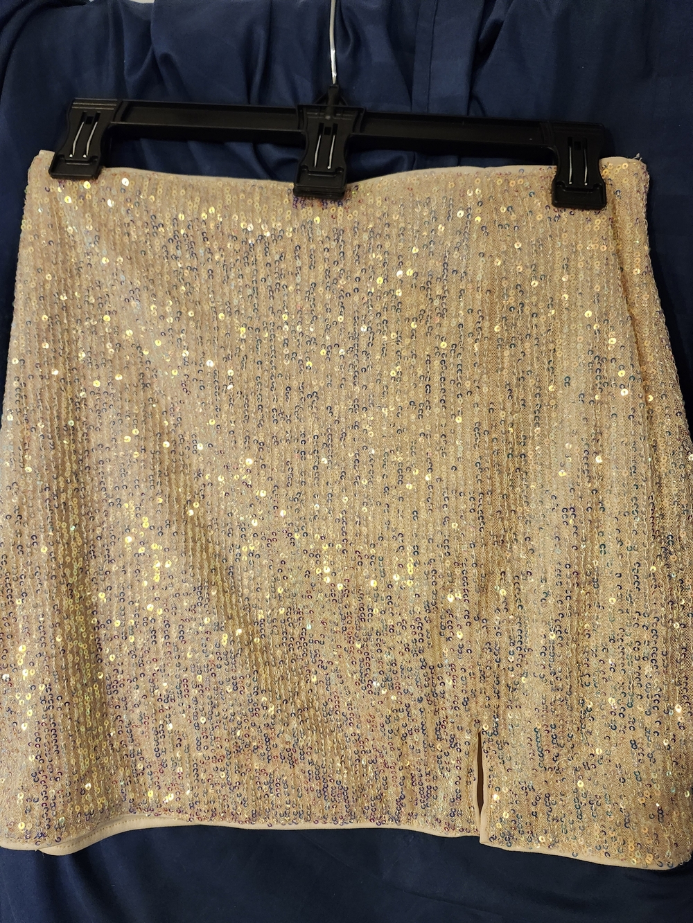 Sequin Mini Skirt - Champagne Sparkle